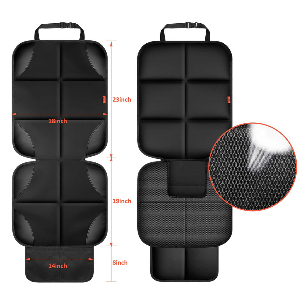 XHYANG car seat protector foam padding image conveys cushioned comfort during long trips
