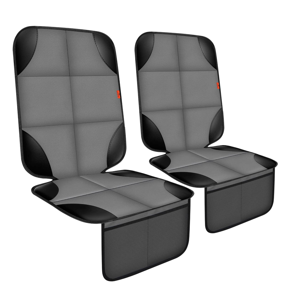 XHYANG car seat protector gray with non-slip backing protects upholstery from spills