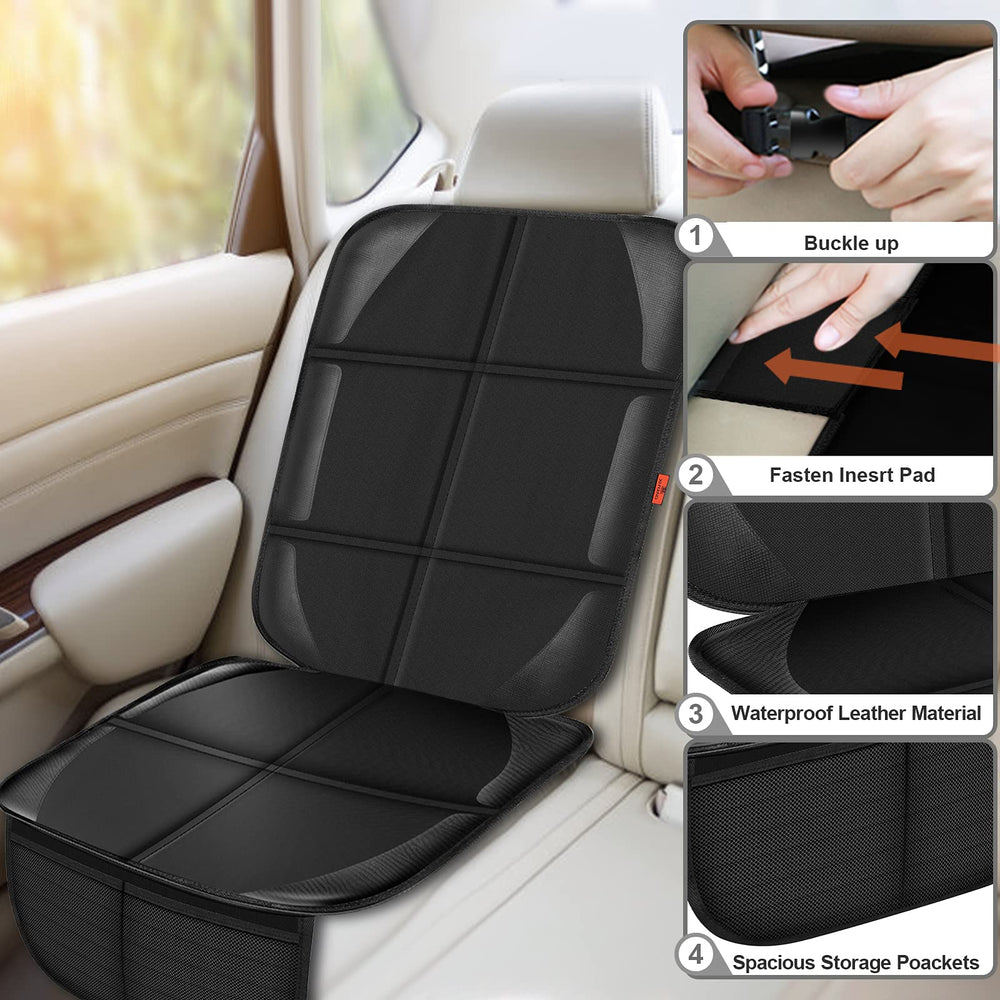 XHYANG car seat protector Isofix-compatible design provides easy, secure installation