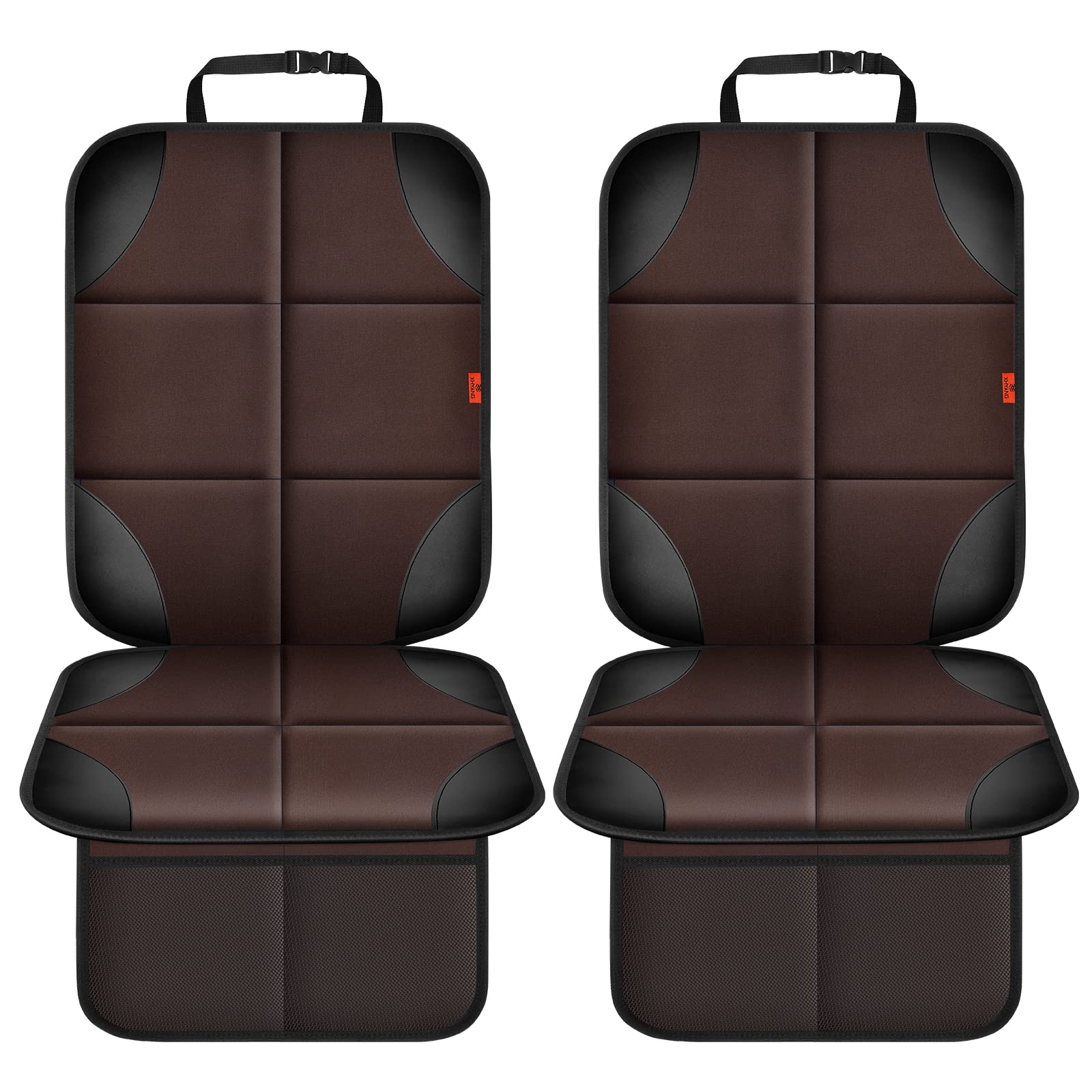 XHYANG car seat protector padding close-up shows waterproof fabric and cushioned surface