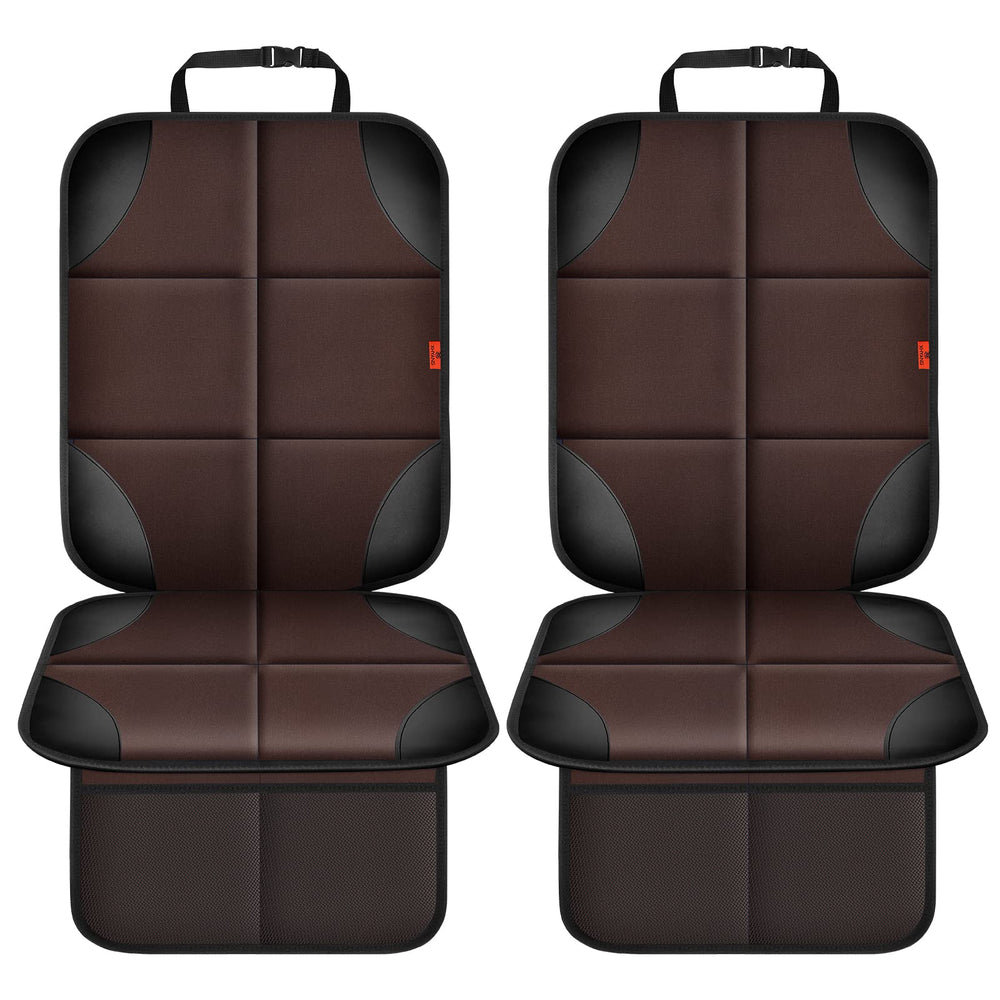 XHYANG car seat protector padding close-up shows waterproof fabric and cushioned surface