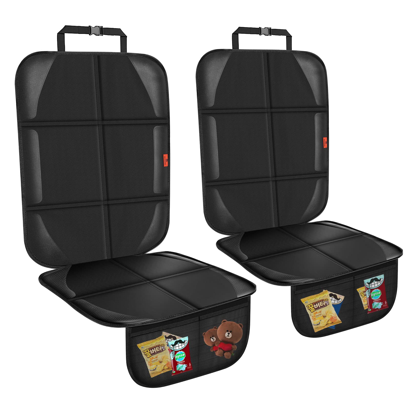 XHYANG car seat protector top view protects upholstery from spills and wear