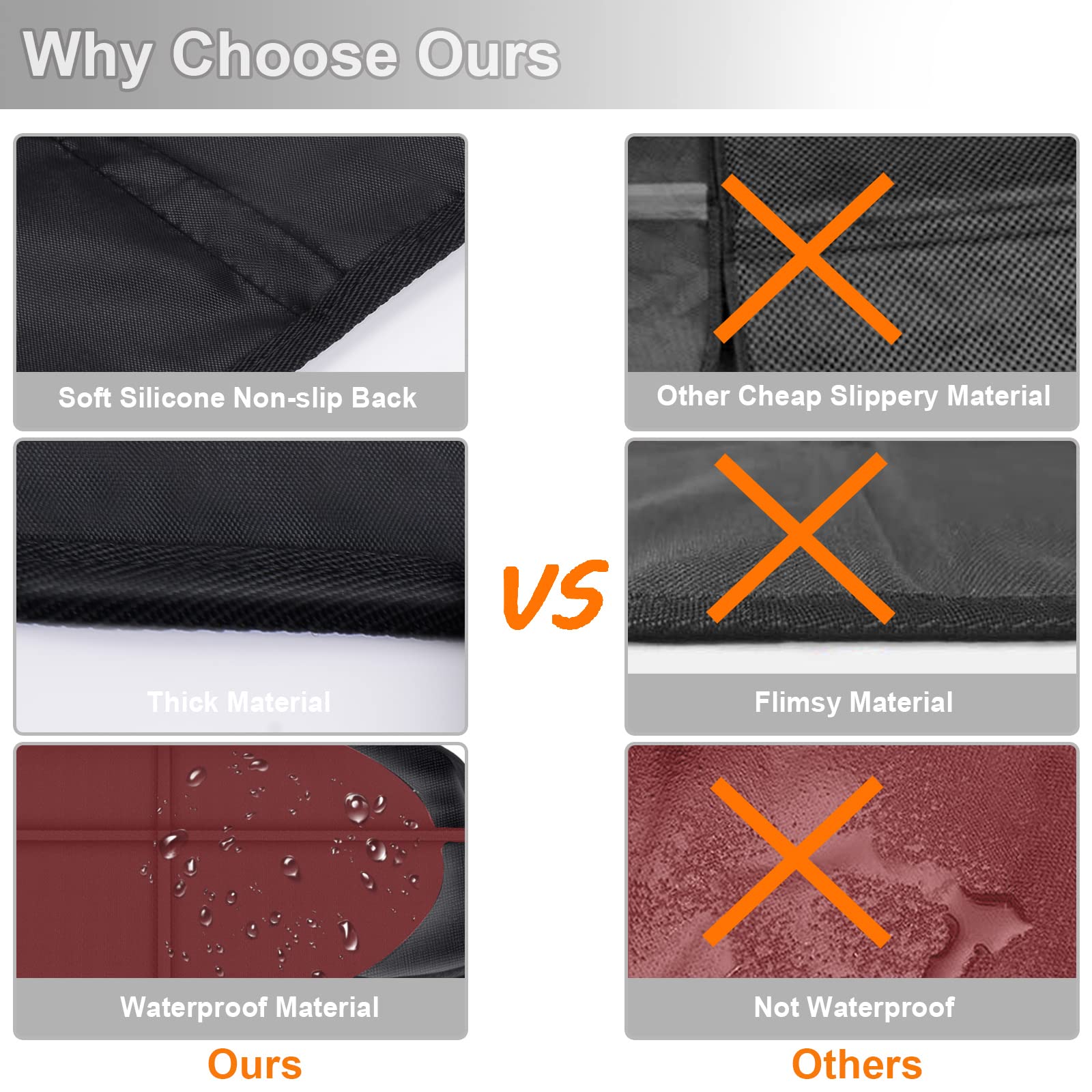 XHYANG car seat protector durable material highlights long-lasting upholstery protection