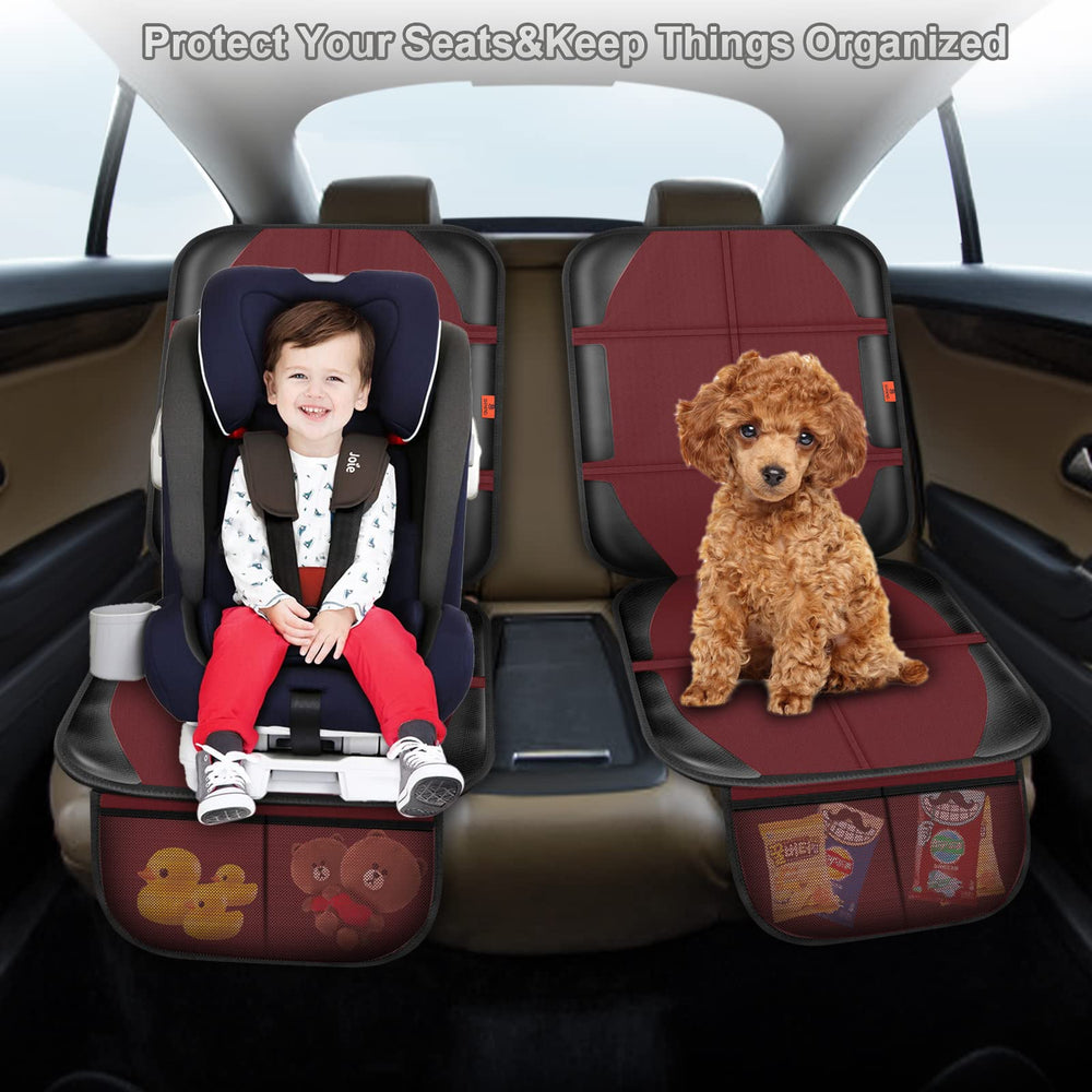 XHYANG car seat protector ISOFIX compatibility shows universal car fit