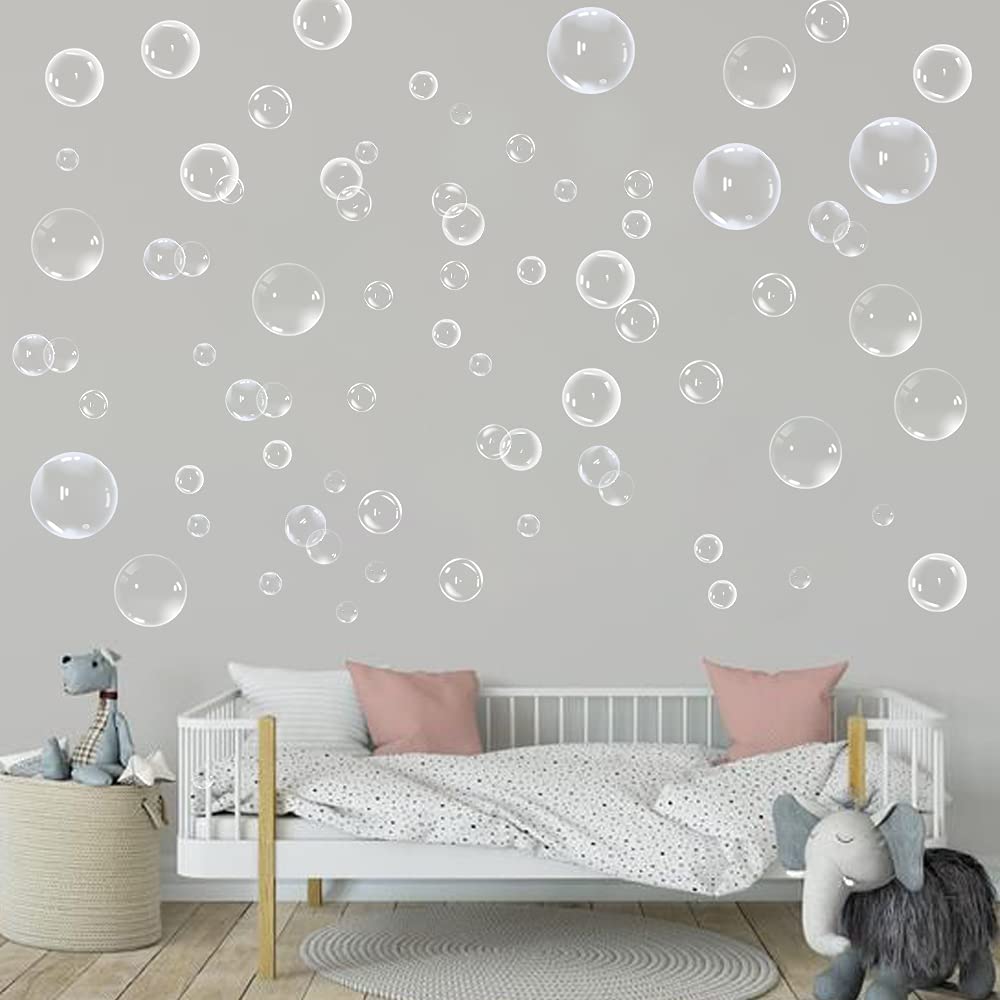 XIAOMAN transparent bubble wall decal undersea backdrop for mermaid party decor
