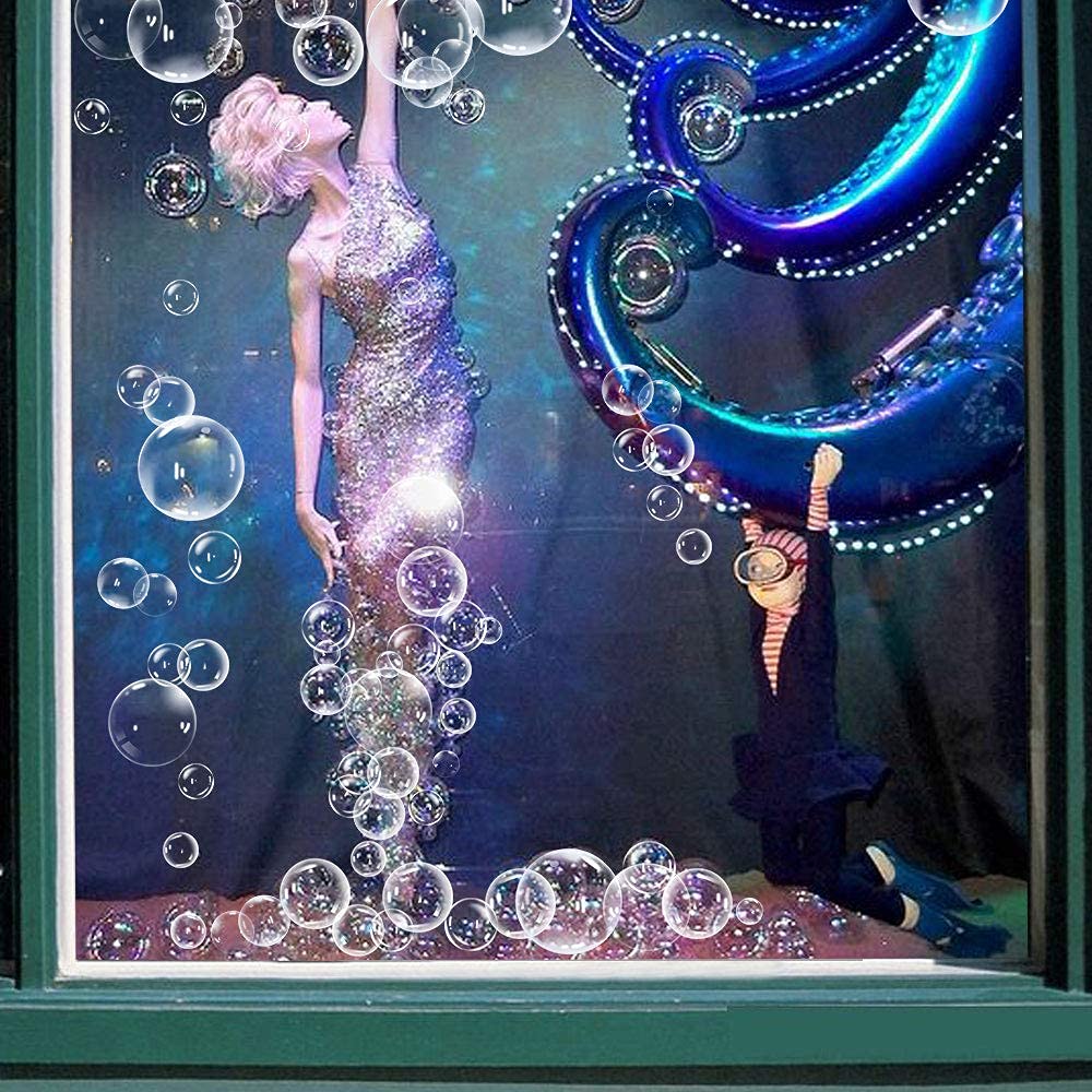 XIAOMAN long lasting color bubbles decorate windows for ocean-themed baby shower
