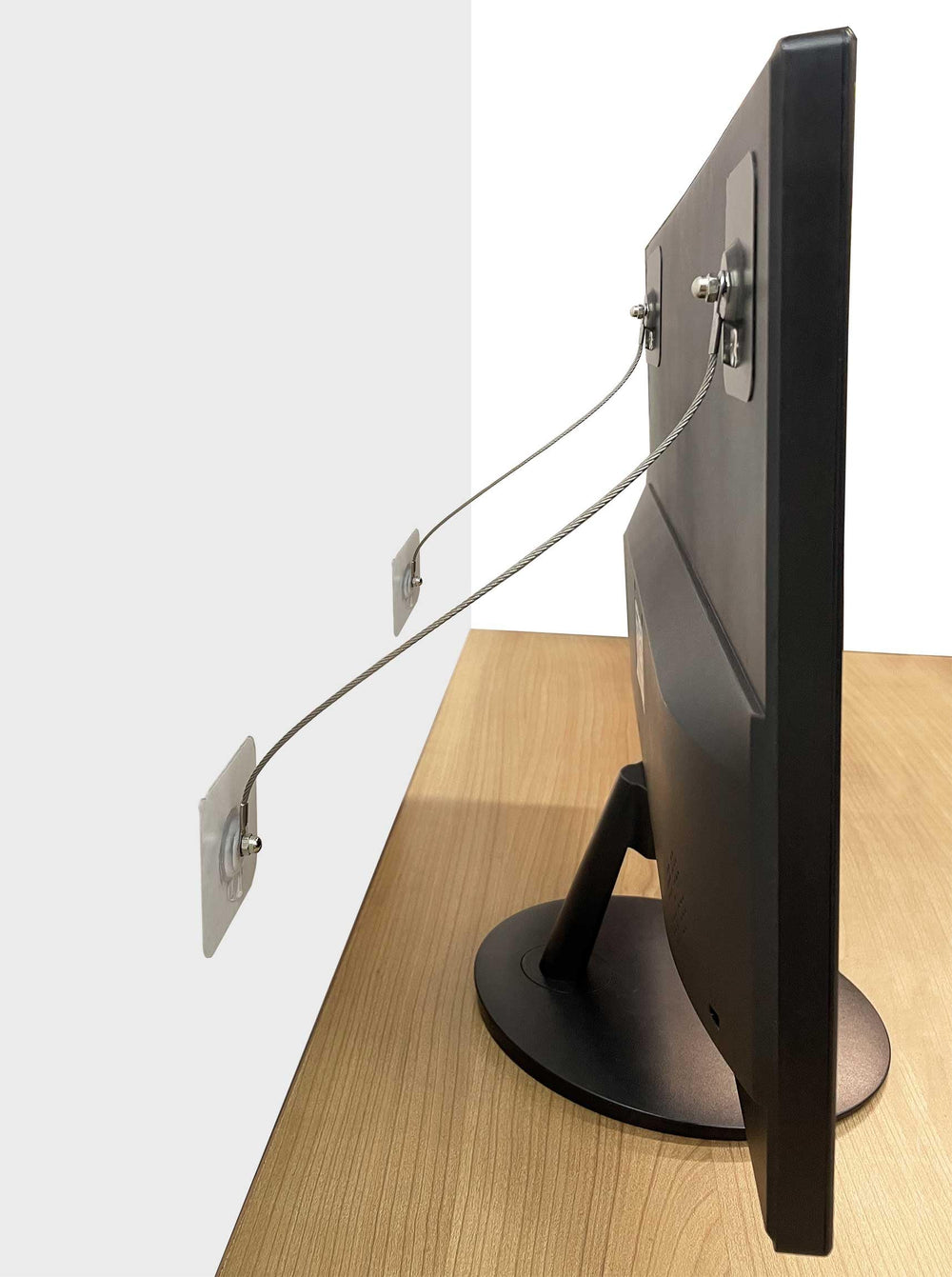 Xicveiuz baby-proofing anchors on TV stand offer safety and stability.