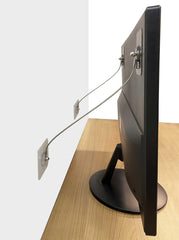Xicveiuz baby-proofing anchors on TV stand offer safety and stability.
