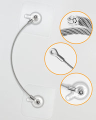 Xicveiuz no-drill wall-anchoring demonstrates quick, secure installation.