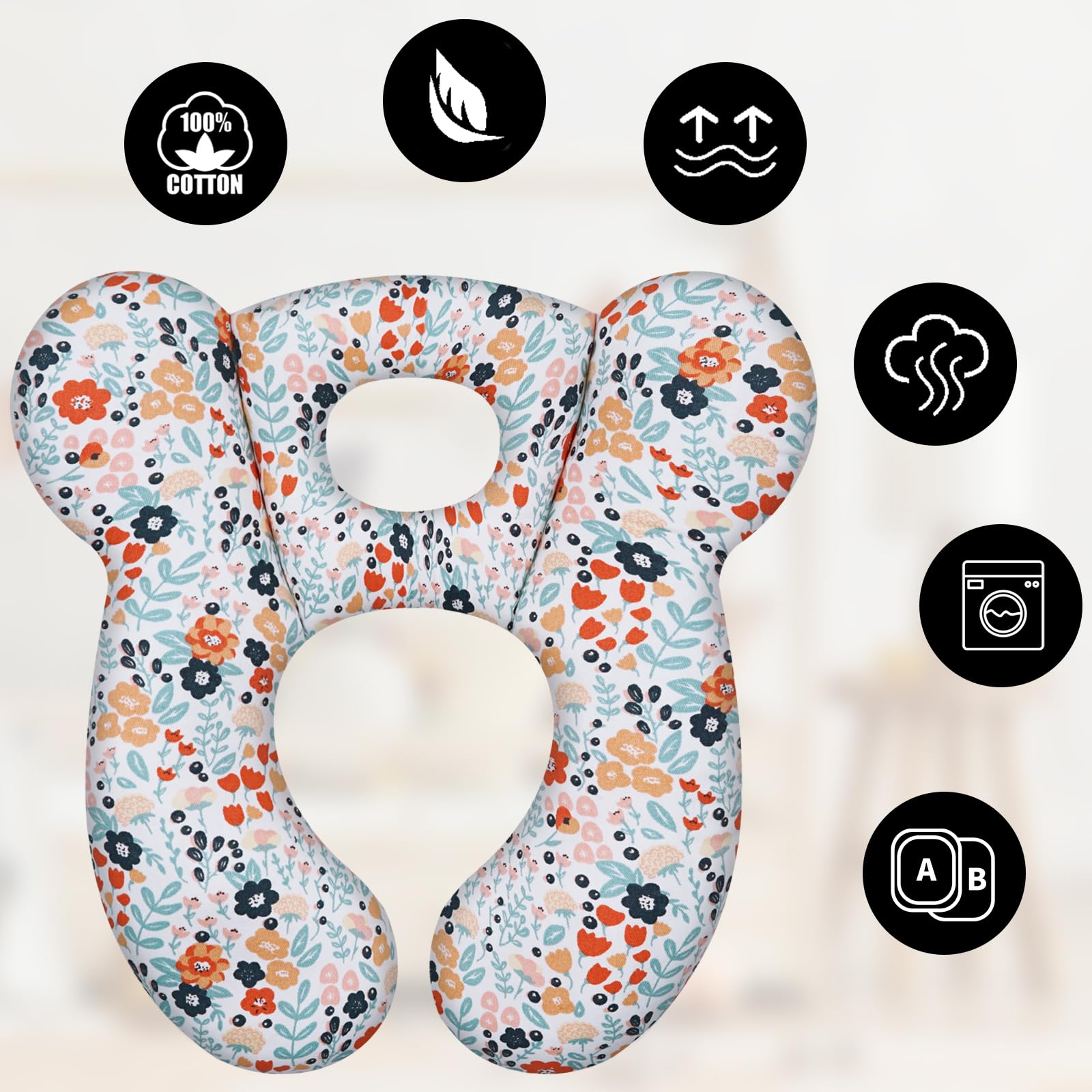XIGGA travel pillow lightweight and compact design for easy packing