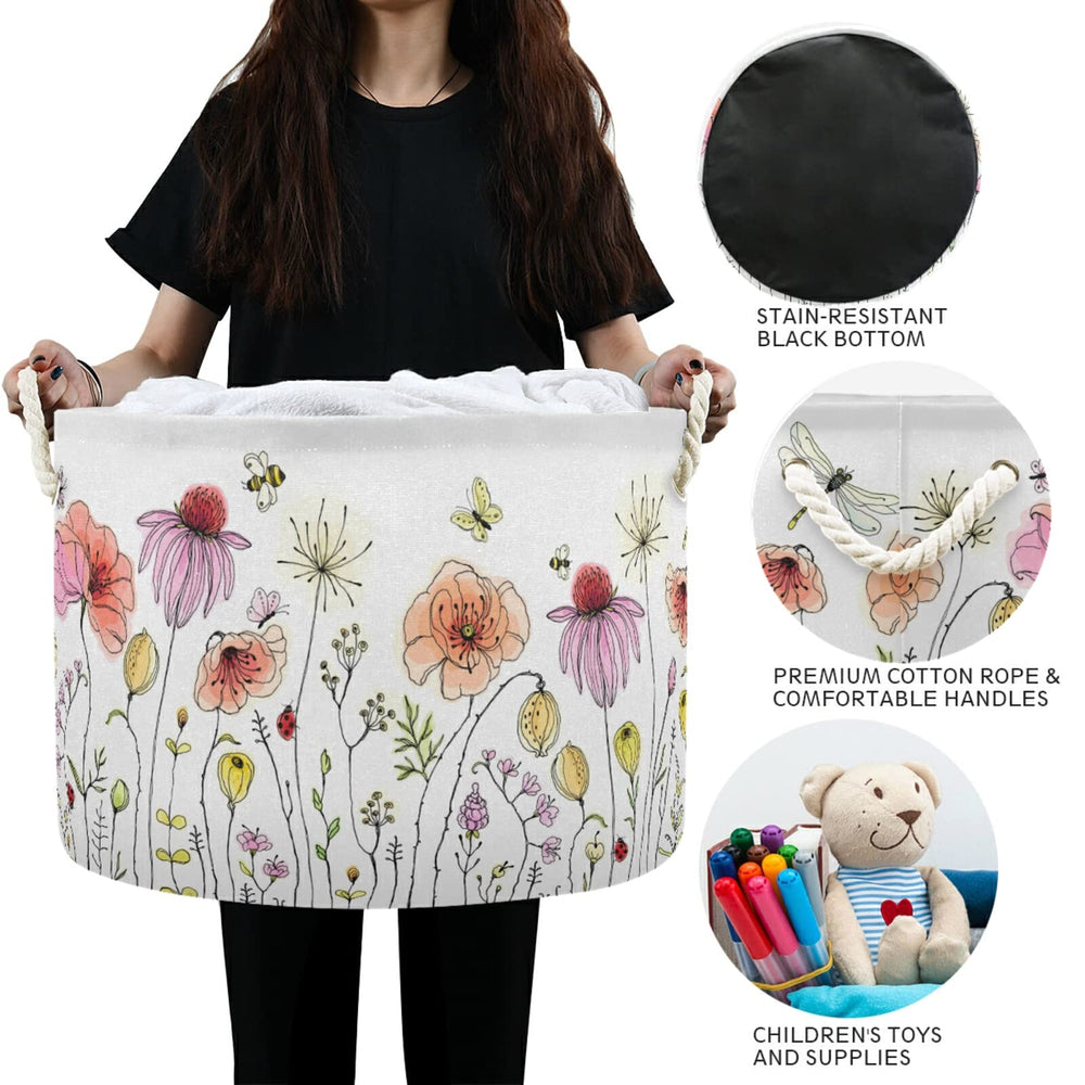 Xigua cotton rope handle enables comfortable, portable organization in any room