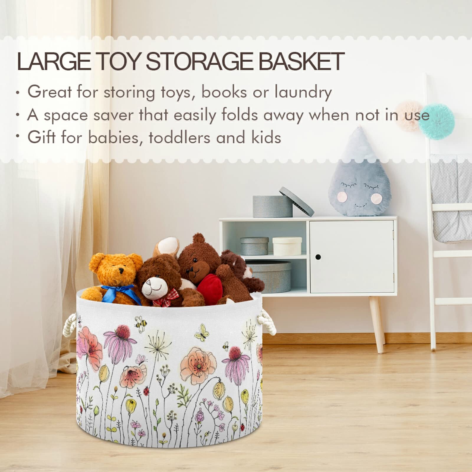 Xigua large basket with diameter 50.8 cm and height 35.56 cm ready for bulky items