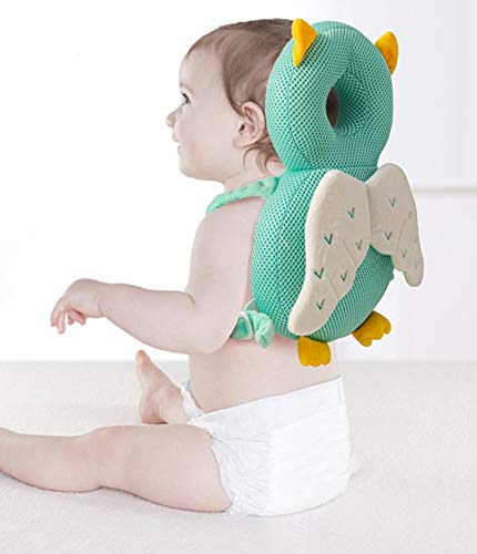 XIGUI Head Protector worn by baby during walking and crawling activities.