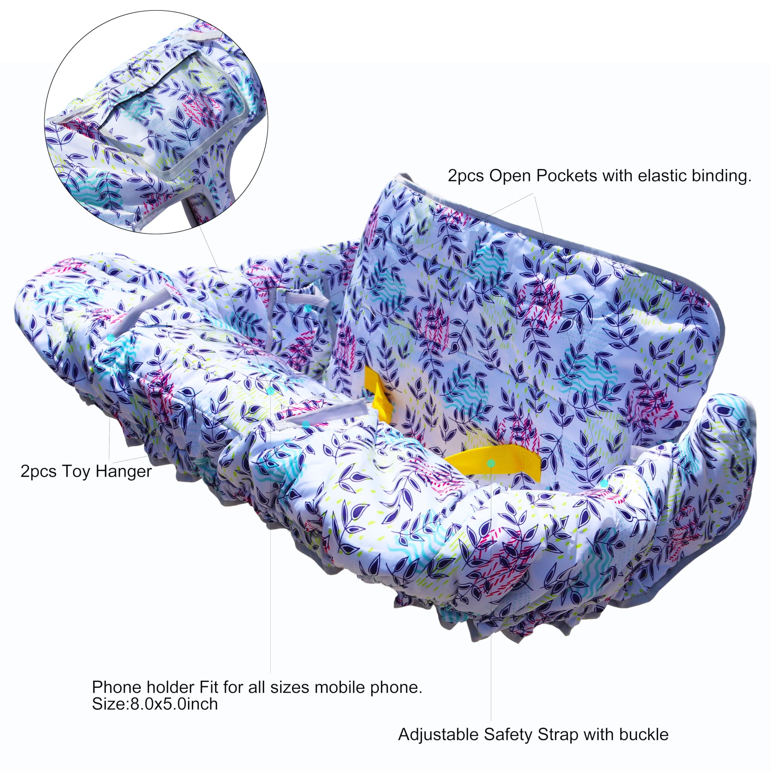 XiOiOiX leaf cart cover with snack pocket offers convenient on-the-go snacking