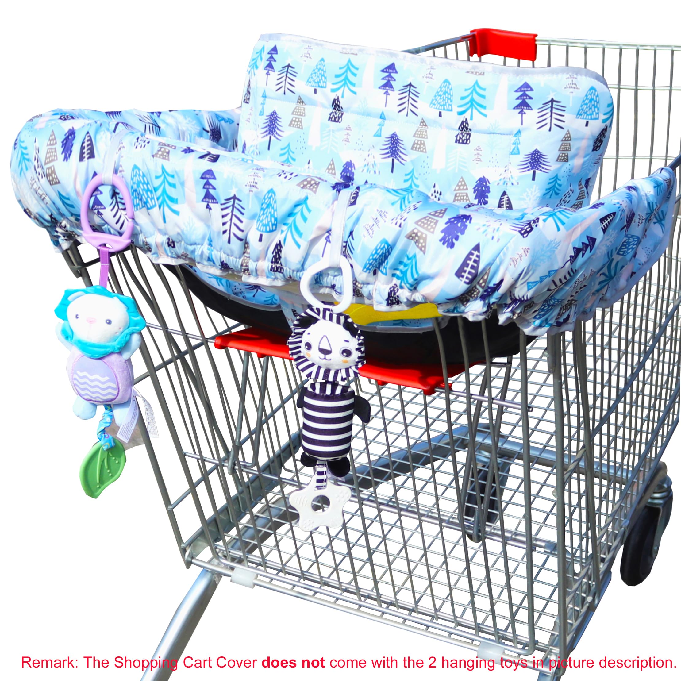 XiOiOiX universal fit cart cover blue fits carts of all sizes for quick setup.