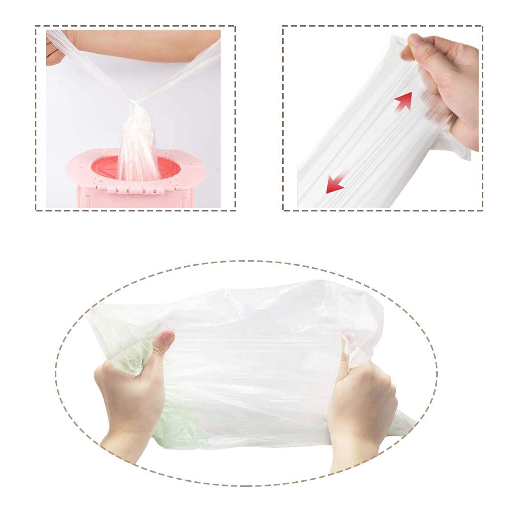 Xilanhhaa potty liners leakproof-material closeup emphasizes durable, leak-resistant lining.