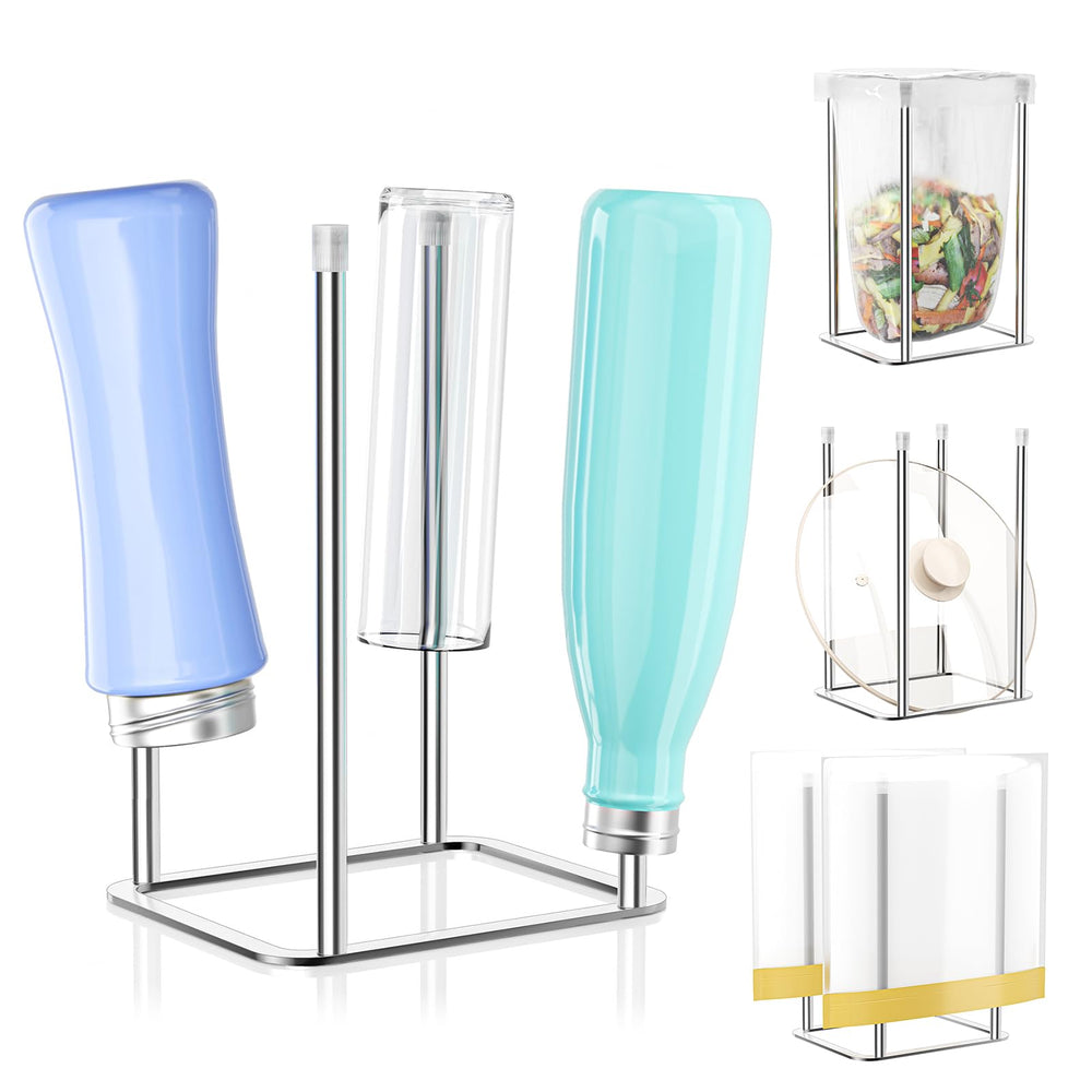 XILIMEN bottle drying rack metal stand showcased for durable, space-saving countertop drying.