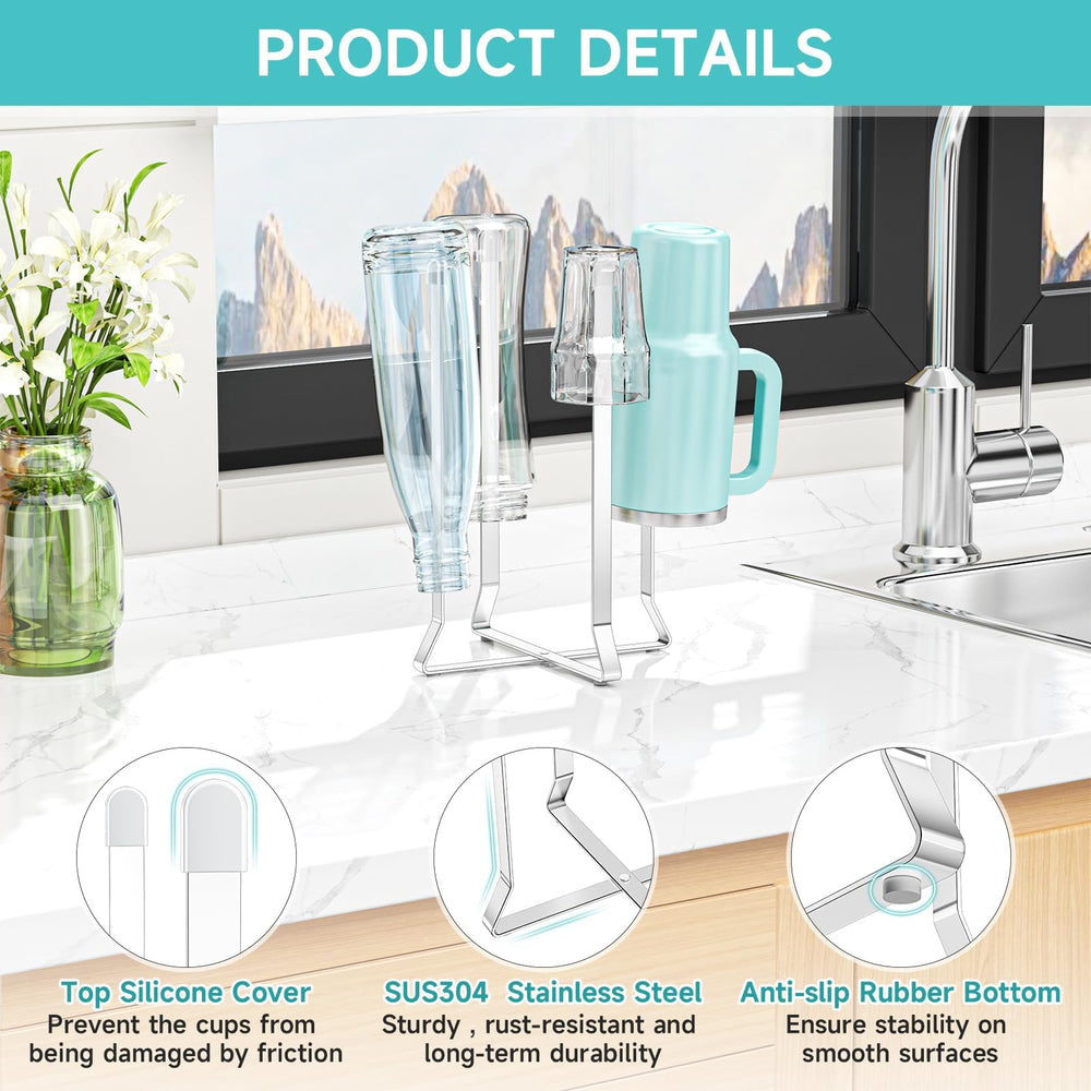XILIMEN bottle drying rack stand on counter drying bottles efficiently