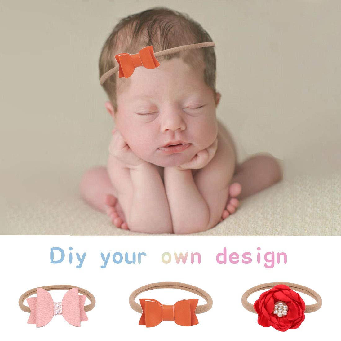 XIMA 40-pack headbands with zippered storage pouch included