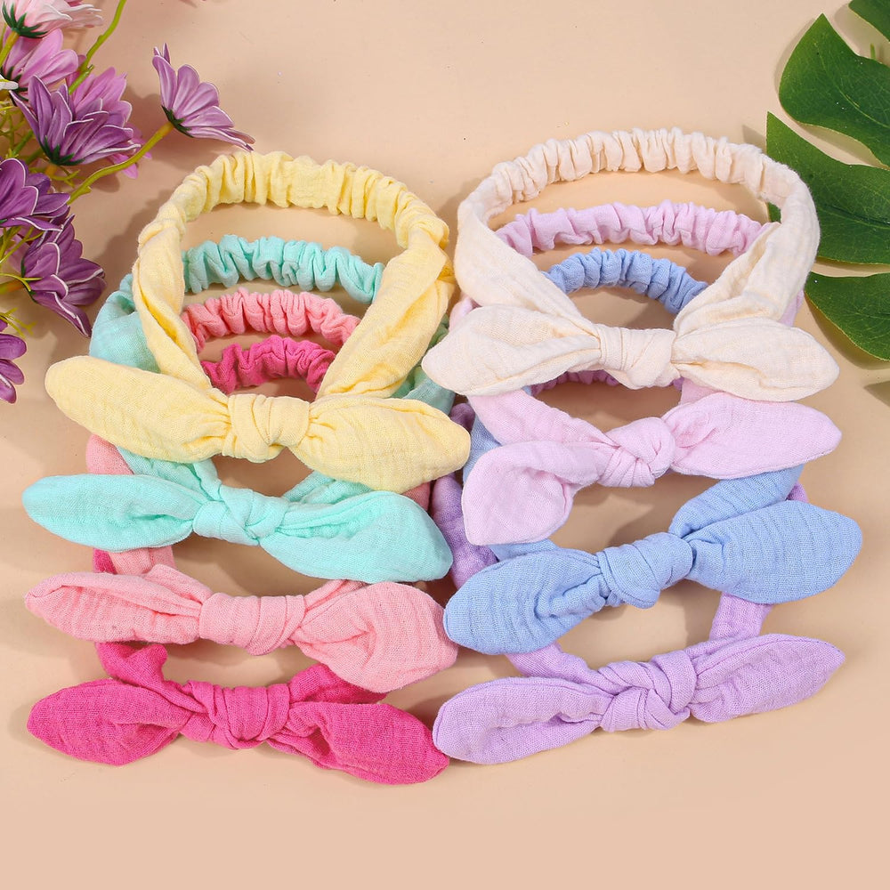 XIMA pastel lilac rabbit ears headband on a soft toddler look