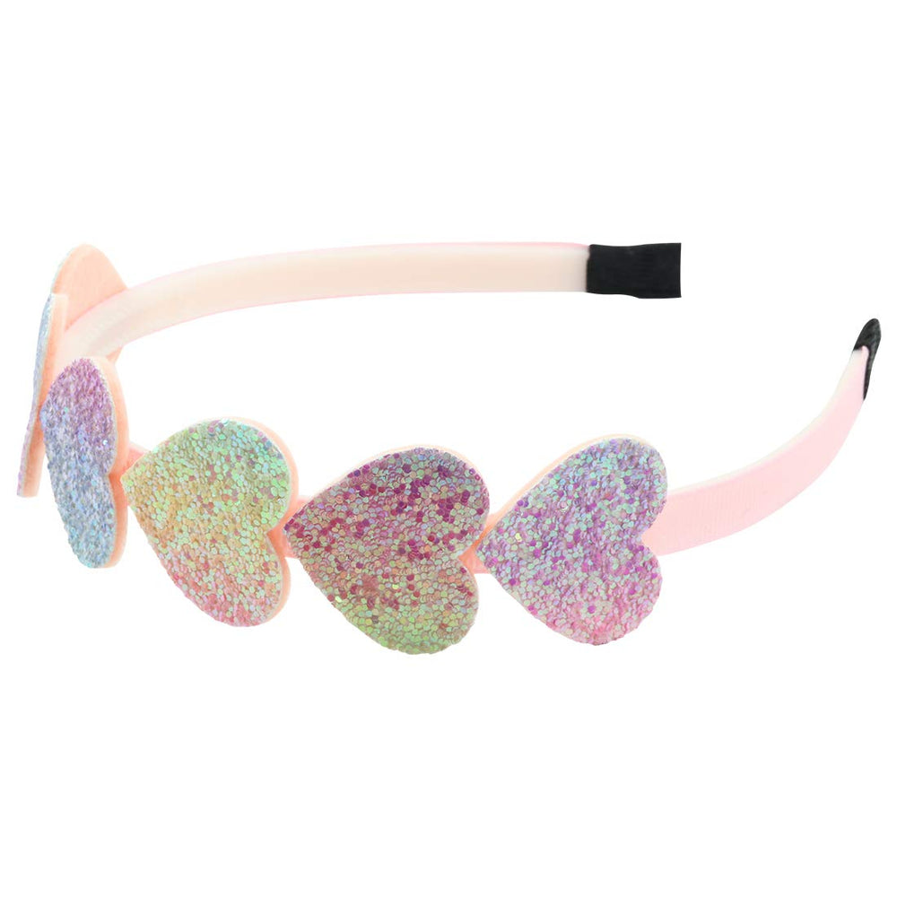 XIMA Glitter Rainbow Headbands close-up captures vibrant colors and glitter detail