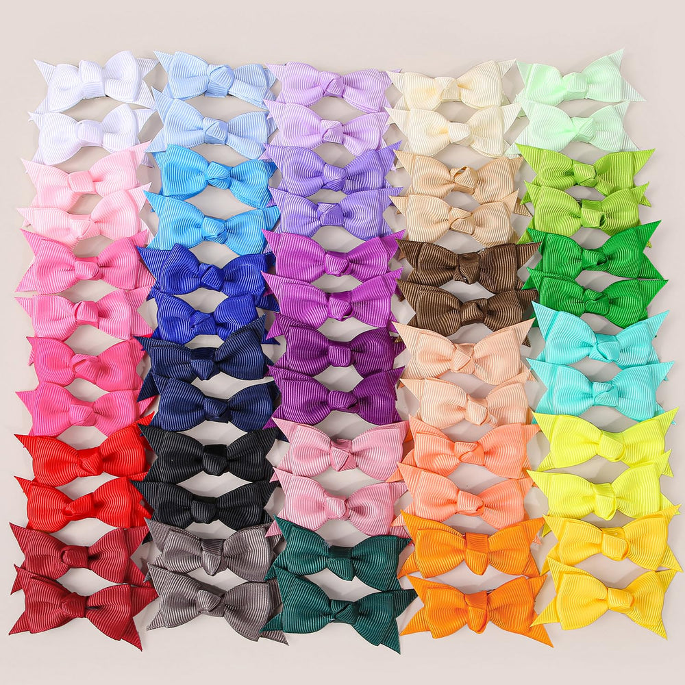 XIMA grosgrain ribbon bow close-up showing durable, non-tangling design for everyday wear.