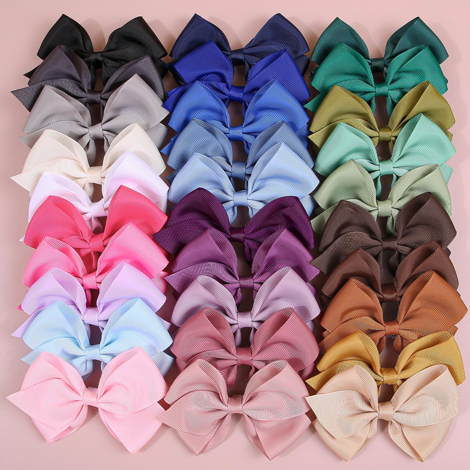 XIMA grosgrain ribbon bows color-variety pack for playful looks
