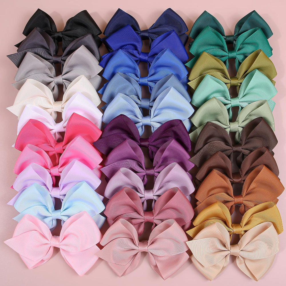 XIMA grosgrain ribbon bows color-variety pack for playful looks