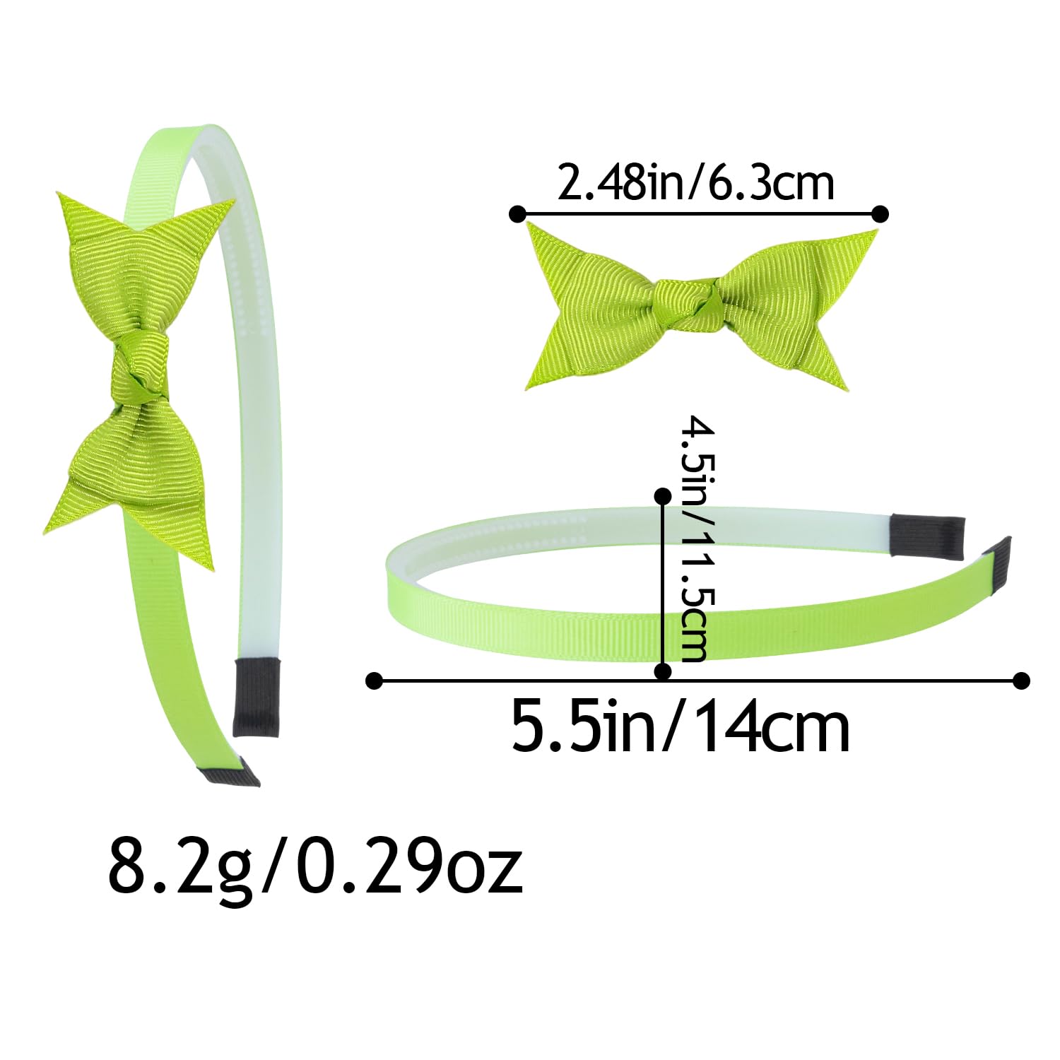 XIMA mini hair bows 2.48-inch bow size for comfortable wear.