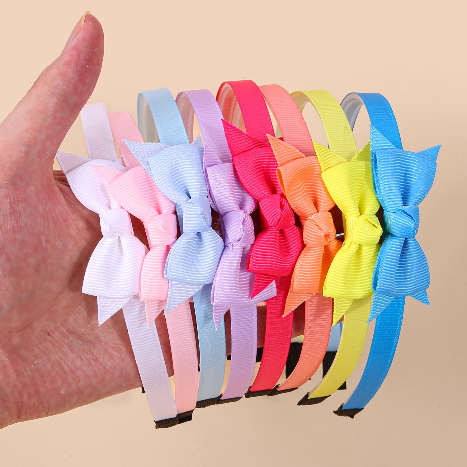 XIMA mini hair bows ribbon knot adds princess-like charm.