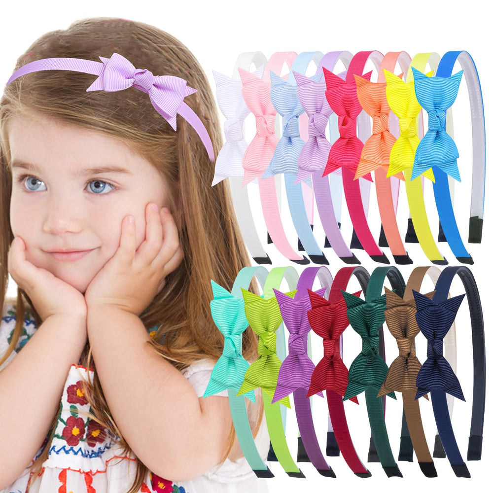 XIMA mini hair bows in variety colors for easy outfit coordination.