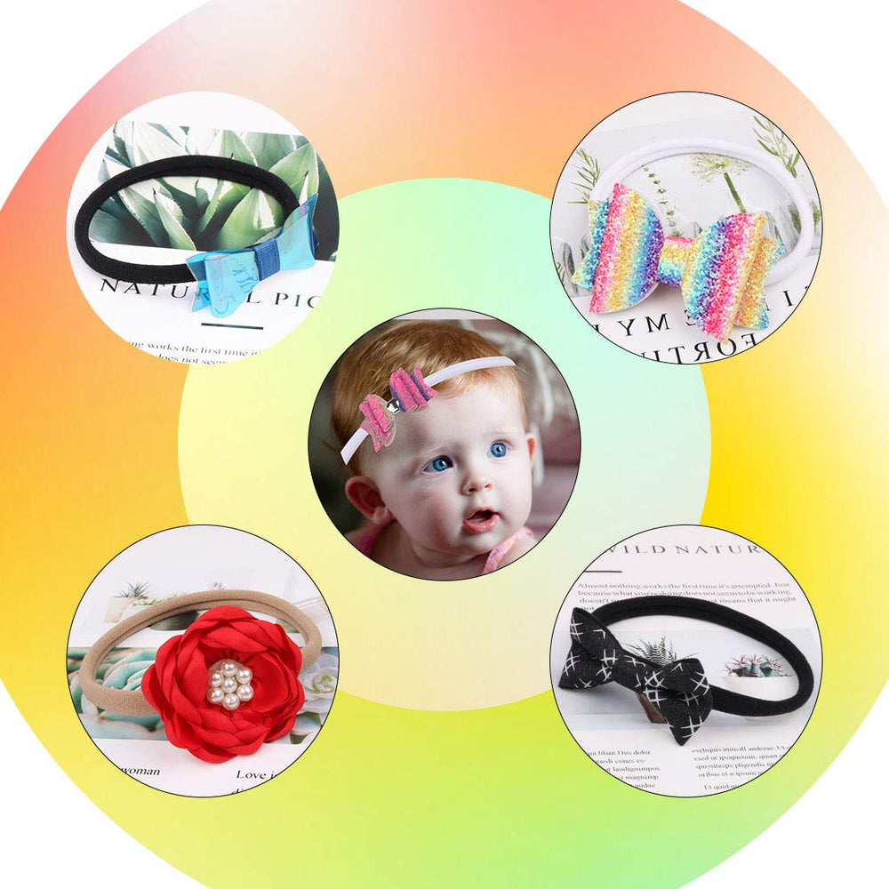 XIMA nylon headband flat size visual for stretch fit