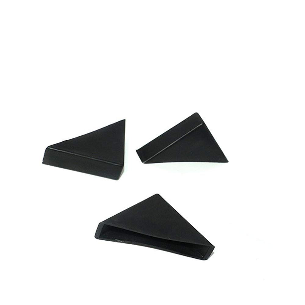 Xinally black triangle guard fits marble and tile edges neatly.