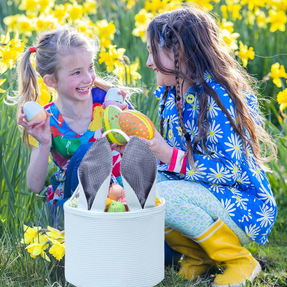 XinblueCo Easter egg hunt storage bag perfect for eggs and candies