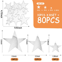 XINGUANG silver stars close-up showcases reflective acrylic surface that expands space visually