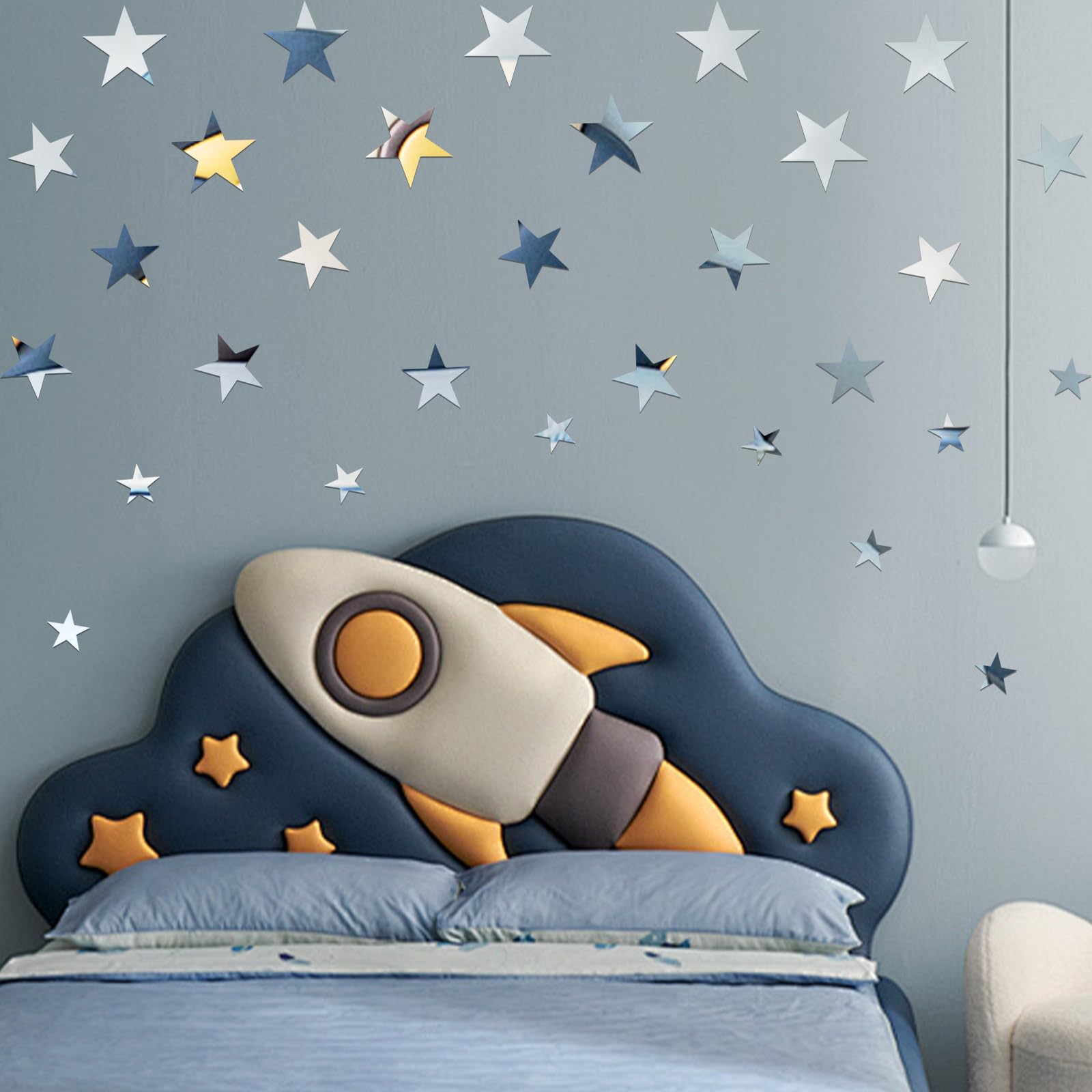 XINGUANG multi-size star stickers layout for versatile decor options