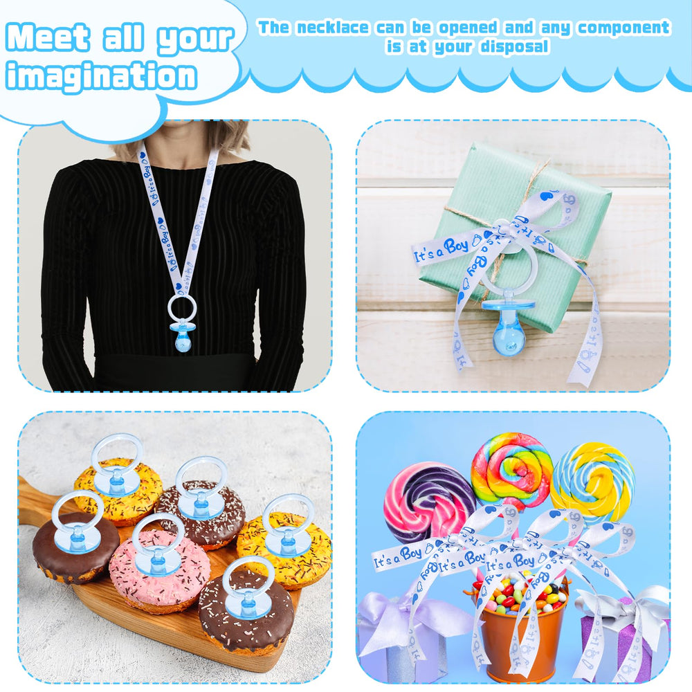 XINHUIDALSQ gender reveal prop necklace adds playful moment to parties.