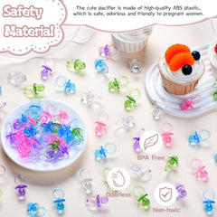 XINHUIDALSQ mini pacifiers as cake toppers and DIY crafts at celebrations