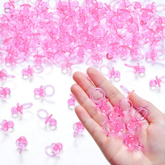 XINHUIDALSQ mini pacifiers pink table scatter for festive baby shower decorations