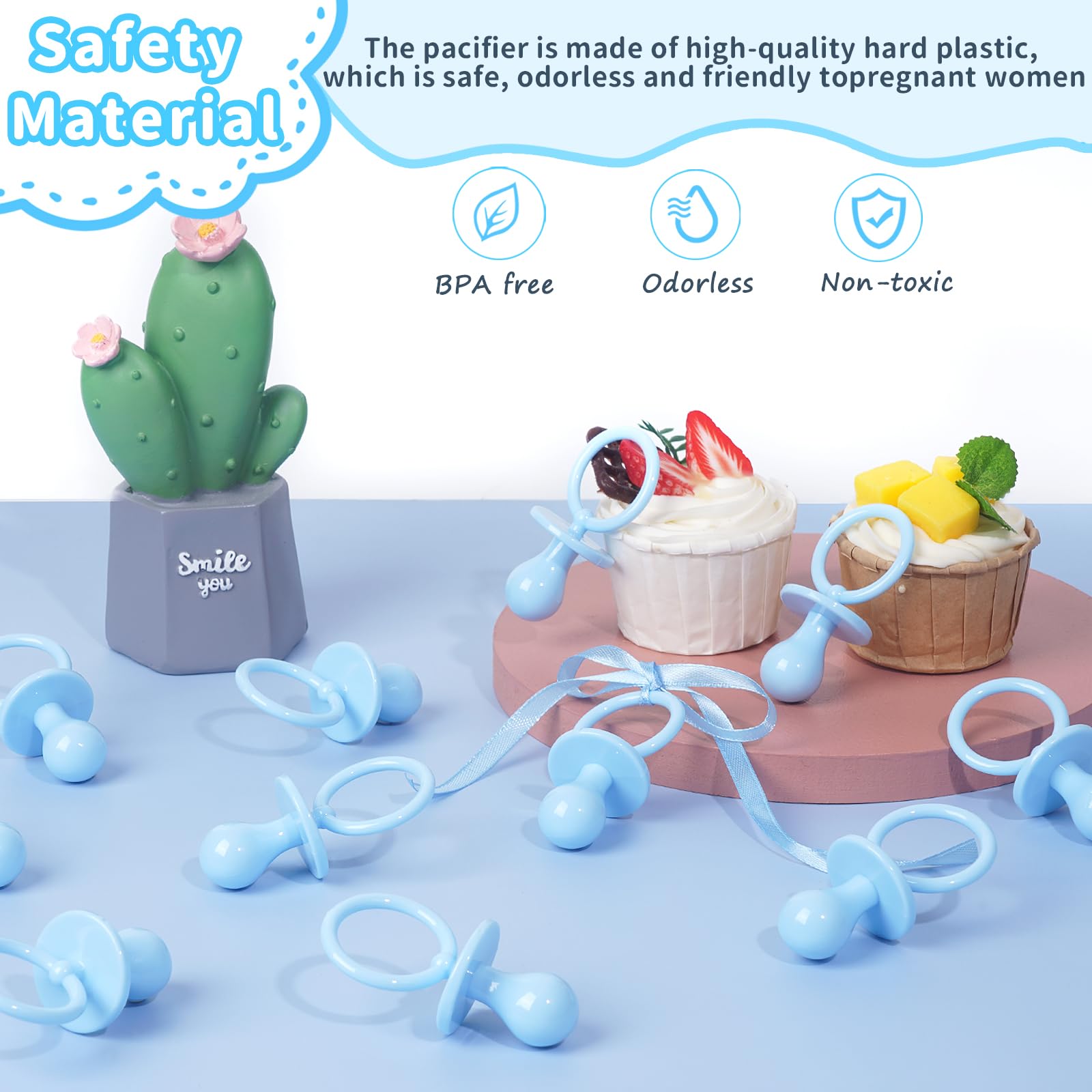 XINHUIDALSQ pacifier craft-friendly design for DIY bracelets and favors.
