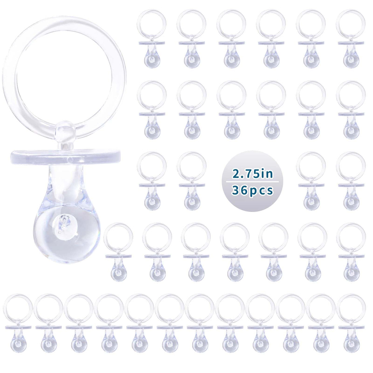 XINHUIDALSQ pacifiers baby shower collection 36pcs — table scatter decor for celebrations