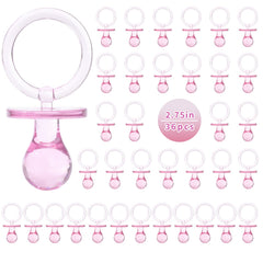 XINHUIDALSQ pacifiers pink 36pcs decor, ideal for festive baby shower table scatter