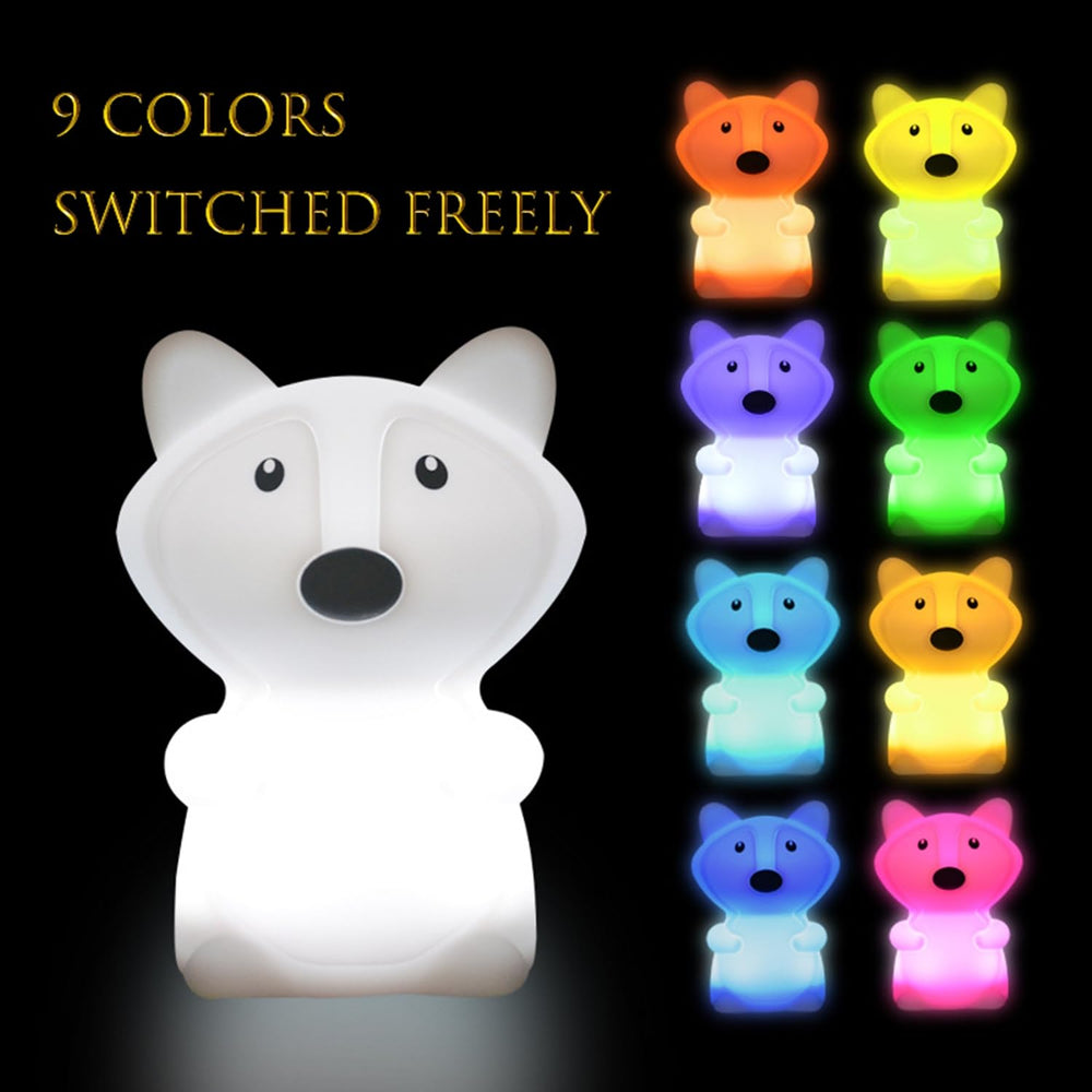 Xinjinhju fox night light rechargeable with USB keeps rooms lit without cords.