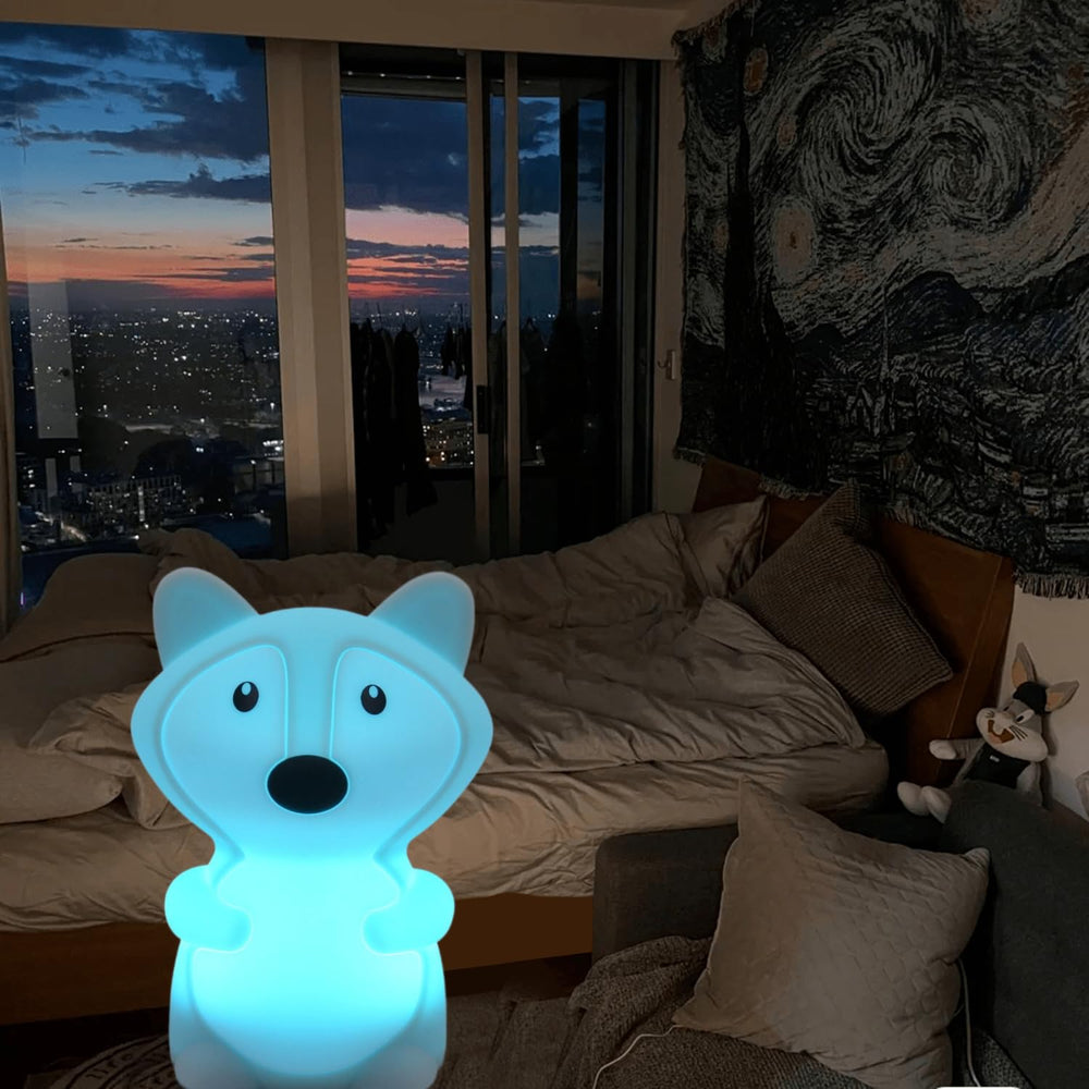 Xinjinhju fox night light soft light creates cozy ambience.