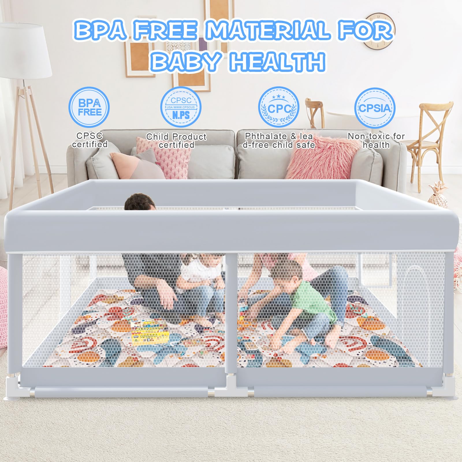 XVISHX BPA-free frame provides safer baby playtime.