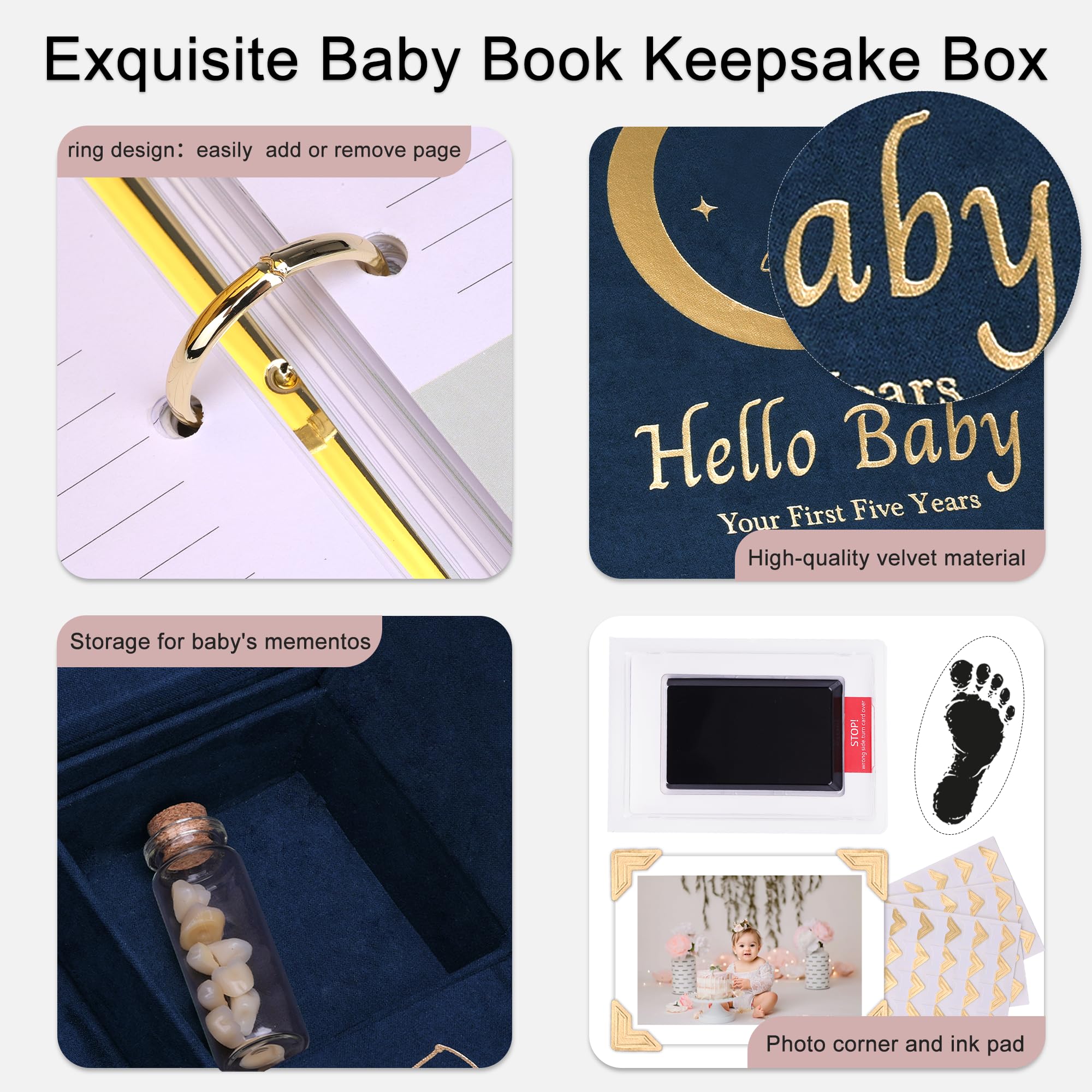 XKDOUS Velvet Baby Book gender-neutral design appeals to all families