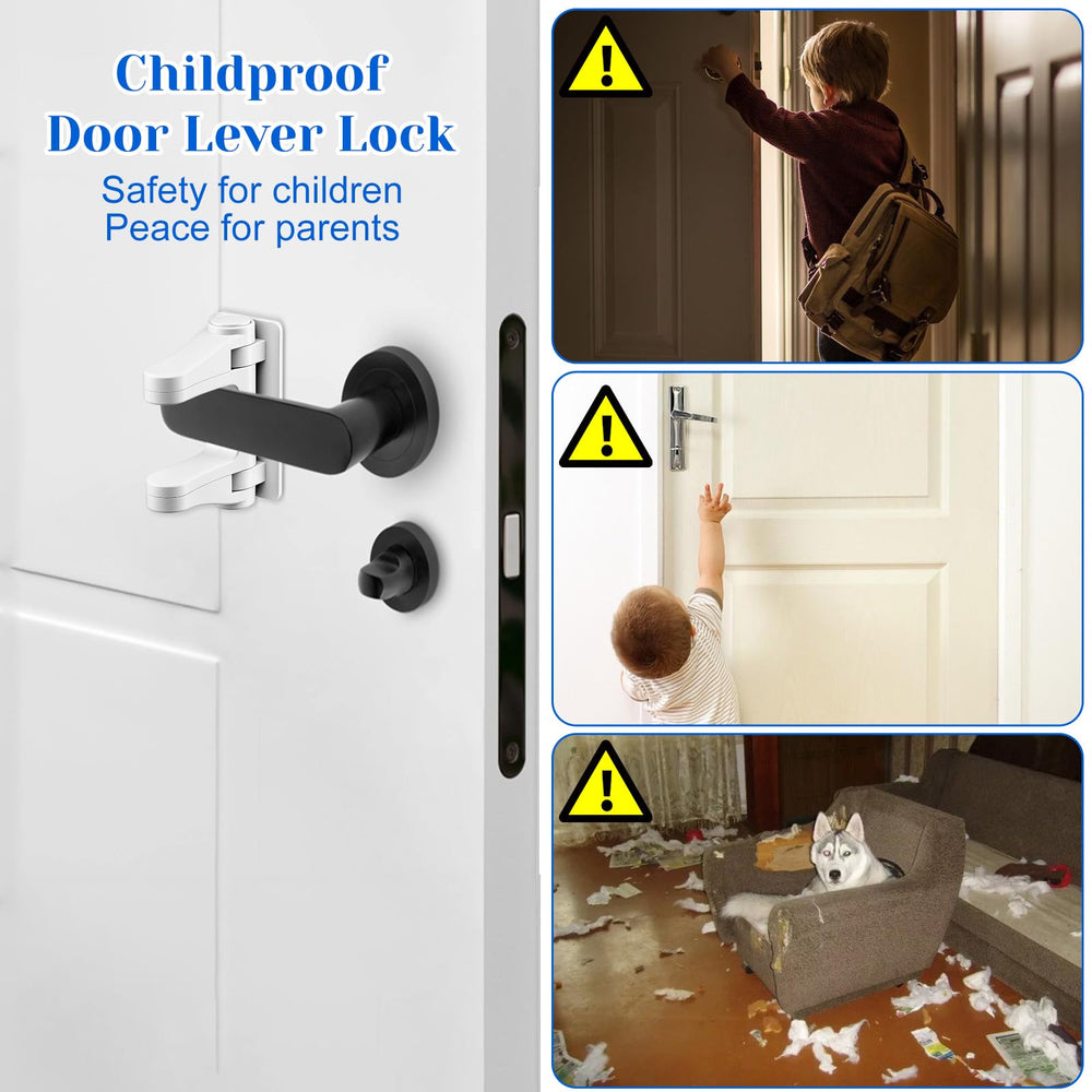 XLIUAX lock used on cabinet doors to keep curious toddlers away.