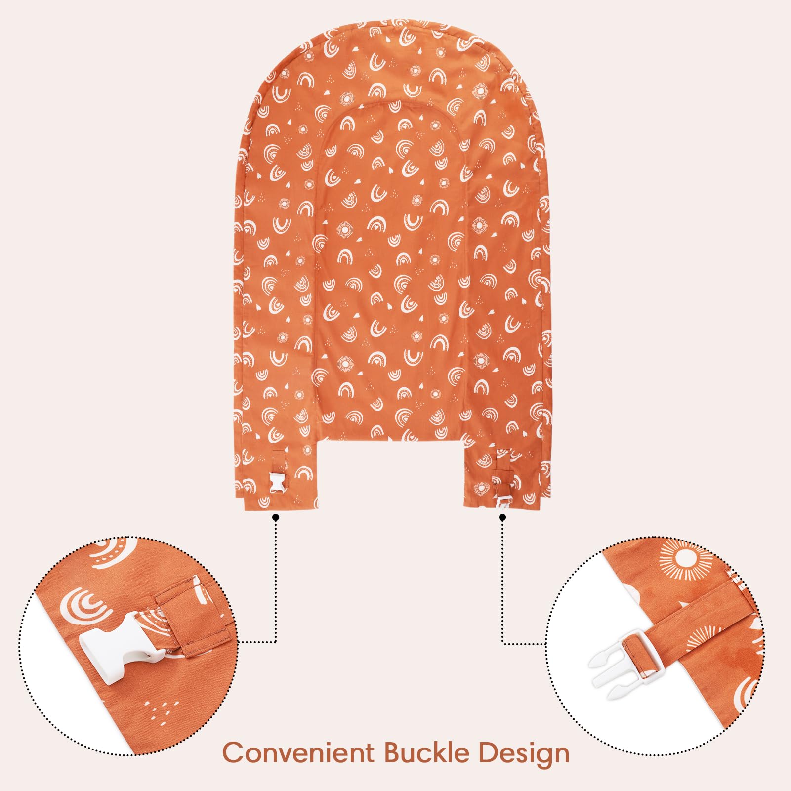 XLSXEXCL Nest Cover in use on infant floor seat for safe, comfy playtime