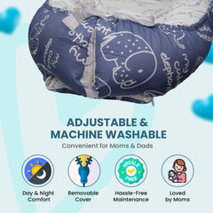 XLUXEVOGUE Baby Support Base travel-friendly design fits room-to-room use