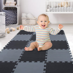 XMTMMD soft non-toxic foam baby play mat with colorful interlocking tiles for safe play.